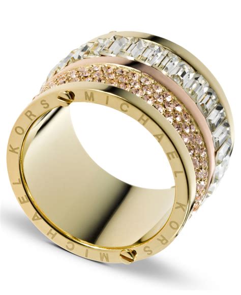 michael kors ring mkj1907931|Michael Kors Pave Barrel Ring MKJ1907931 .